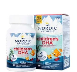 Viên nhai Children's DHA 250mg Omega vị dâu 90 viên bé từ 3-6tuổi, hàng nhập Mỹ