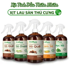 Xịt Lau Sàn Thú Cưng AroMazz 300ml - Khử Mùi Tự Nhiên, Đuổi Muỗi, Dùng Để Vệ Sinh, Nhiều Hương Thơm Từ Tinh Dầu Thiên Nhiên