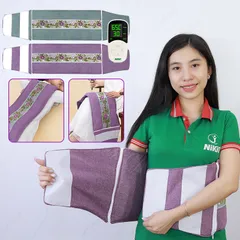 Đệm Nhiệt Sưởi Ấm Toàn Thân Nikio NK-202 - 105W, 10 Mức Nhiệt, Remote Điều Khiển, Thiết Kế Đai Đeo Tiện Lợi, Giúp Giảm Đau Cơ Bắp
