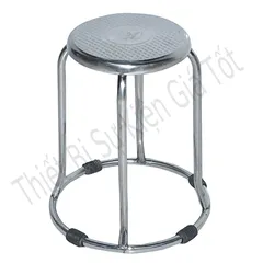 Ghế Đôn Inox 201 Chân Tròn Bền Bỉ, Nhỏ Gọn - Tiện Lợi Cho Gia Đình, Quán Ăn và Sự Kiện, Chất Liệu Chống Rỉ Hải Sản