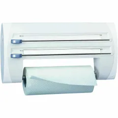 Dụng Cụ Cắt Giấy Nhà Bếp Emsa 500803 - Khay Đựng Giấy Bạc Tiện Dụng, Thiết Kế Treo Tường Gọn Gàng Màu Trắng Nhập Khẩu Đức