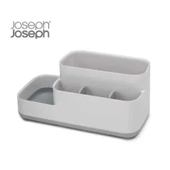 Khay Đựng Bàn Chải Mỹ Phẩm Joseph Joseph 70513 EasyStore - Thiết Kế Hiện Đại Trắng Xám, Chống Trượt, Nhựa An Toàn BPA
