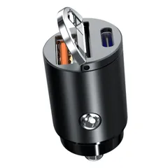 Tẩu Sạc Nhanh Ô Tô Kim Loại 30W 2 Cổng Type-C và USB - Sạc Nhanh Chất Lượng Cao Cho Thiết Bị Di Động