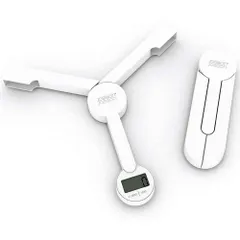 Cân thực phẩm Joseph Joseph 40071 TRISCALE - Cân kỹ thuật số gấp gọn, đo lường 5kg, tiện lợi cho làm bánh và dinh dưỡng