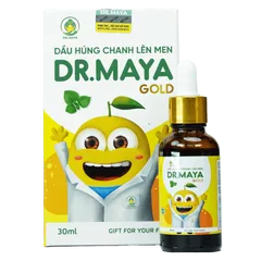 Tinh Dầu Húng Chanh Dr Maya Gold (Minion Gold) 30ml - Hỗ Trợ Tăng Cường Sức Đề Kháng, Giảm Ho Tự Nhiên Cho Trẻ Em