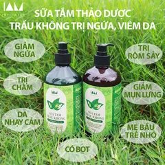 Sữa Tắm Thảo Mộc Trầu Không 500ml - Giảm Ngứa Da, Mụn Lưng, Vẩy Nến, Kháng Khuẩn Tự Nhiên, Dưỡng Ẩm Da