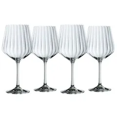 Bộ 4 Ly Pha Lê Nachtmann 102892 Có Rãnh Gin & Tonic - Sang Trọng, Đẹp, Quà Tặng Hoàn Hảo Cho Gia Đình và Bạn Bè