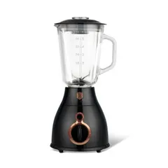 Máy Xay Sinh Tố Berlinger Haus BH/9025 600W - Thiết Kế Đen Vàng Hồng Sang Trọng, Lưỡi Dao Thép Không Gỉ, Đế Chống Trượt
