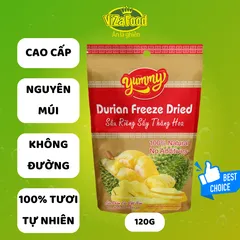 Sầu Riêng Múi Sấy Cao Cấp Thăng Hoa - Snack Viza Food 120G, Hương Vị Tươi Mới Nguyên Múi, Quà Tặng Hoàn Hảo
