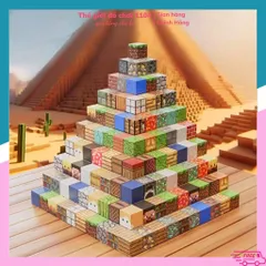 Khối Nam Châm Minecraft Kèm Nhân Vật Xây Dựng - Đồ Chơi Trẻ Em Sáng Tạo Khả Năng Lắp Ráp Từ Tính
