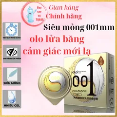 Bao cao su olo lửa băng siêu mỏng - hộp 3c. Hàng trung quốc nội địa