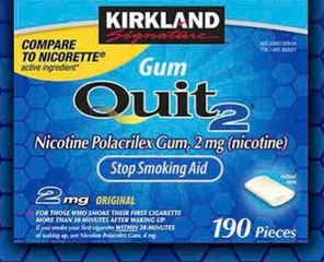 Kẹo cai thuốc lá Kirkland Signature Quit 2 Gum Original 190 viên - Hỗ trợ từ bỏ thuốc lá hiệu quả từ Mỹ