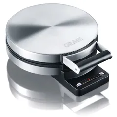 Máy làm bánh quế Graef WA80EU - Waffle Maker Chất lượng cao với Khay hình trái tim 850W, Điều chỉnh 6 mức độ nướng