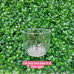 Cối Thủy Tinh 0,3L Bear B03V8 - Phụ Kiện Thay Thế Cho Máy Xay Sinh Tố Chất Liệu Borosilicate Bền Bỉ