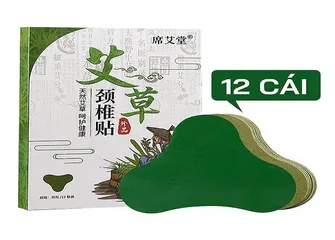 Miếng Dán Ngải Cứu Giảm Đau Cổ Vai Gáy - Hộp 12 Miếng Chất Liệu Tự Nhiên, Dễ Sử Dụng, Giảm Căng Thẳng Hiệu Quả