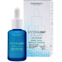 Serum Cấp Nước DERMEDIC HYDRAIN3 HIALURO 30ml - Giải Pháp Dưỡng Ẩm Sâu Cho Da Khô và Nhạy Cảm, Chứa Hyaluronic Acid và Vitamin E