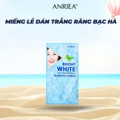 Miếng Dán Hỗ Trợ Trắng Răng Bạc Hà Anriea - Giúp Làm Trắng Răng, Khử Mùi Hôi và Thơm Miệng - Hộp 7 Miếng Dùng Thử