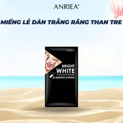 Miếng Dán Làm Trắng Răng Anriea Than Tre - Không Gây Ê Buốt, Dễ Dàng Sử Dụng Tại Nhà, Giúp Sáng Răng Tự Nhiên
