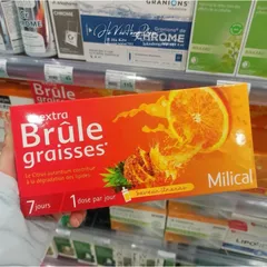 Nước Detox Milical Extra Brule Graisses Giảm Cân 7 ống x 10ml