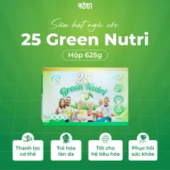 Sữa Hạt Ngũ Cốc 25 Loại Hạt 625g Green Nutri - Đồ Uống Chay Tự Nhiên, Giàu Dinh Dưỡng, Thay Thế Bữa Ăn Phụ