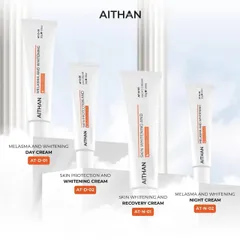 Bộ Kem Nám AITHAN UKA MELASMA & WHITENING 30g - Giảm Nám, Lão Hóa Chuyên Sâu - Bộ 4 Sản Phẩm Chăm Sóc Da Mặt An Toàn