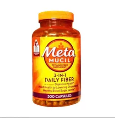 Viên uống bổ sung chất xơ Metamucil 3-in-1 Fiber Supplement (300 viên)