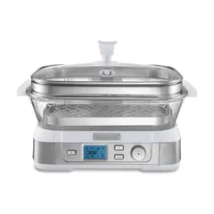 Nồi Hấp Điện Cuisinart CookFresh™ STM-3000HK - Nồi Hấp Thủy Tinh 5L Kỹ Thuật Số, 7 Chế Độ Nấu, Dễ Dàng Vệ Sinh