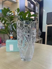 Lọ Hoa Pha Lê Bohemia 20cm - Bình Hoa Sang Trọng Dùng Trang Trí, Quà Tặng Đặc Biệt Cho Không Gian Sống Thêm Đẹp Mắt