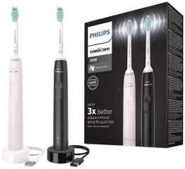 Bộ 2 Bàn Chải Điện Philips HX3675/15 - Công Nghệ SmartTimer & BrushSync, Thời Gian Sử Dụng Lên Tới 14 Ngày