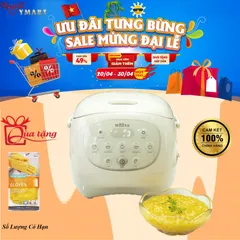 Nồi Cơm Điện Lòng Gốm 1.2L HAATZ CIM250 - Công Suất 500W, 6 Chế Độ, Hẹn Giờ - Nồi Cơm Tiện Lợi Cho Gia Đình Nhỏ Từ 1-3 Người
