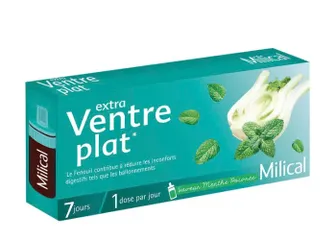 Nước Uống Detox Giảm Cân Milical Extra Ventre Plat Hộp 7 Ống - Thanh Lọc Cơ Thể, Đào Thải Mỡ Thừa Tự Nhiên