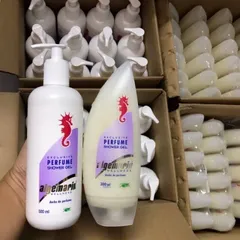 Sữa Tắm Cá Ngựa Algemarina Perfume - Sản Phẩm Chăm Sóc Da Tự Nhiên, Dưỡng Ẩm, Hương Thơm Thư Giãn, Phù Hợp Cho Tất Cả Loại Da