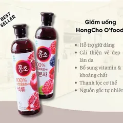 Nước Uống Giấm Lựu Giảm Cân & Làm Đẹp Da Daesang Hàn Quốc - Chai 500ml An Toàn & Tự Nhiên, Bổ Sung Vitamin B