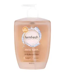 Dung Dịch Vệ Sinh Phụ Nữ Femfresh Daily Wash 600ml - Chăm Sóc Vùng Kín Dịu Nhẹ, Chiết Xuất Tự Nhiên, Mùi Cam Thơm Mát