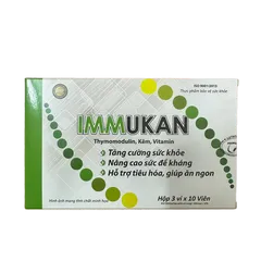 Viên Uống IMMUKAN Bổ Sung Thymomodulin và Kẽm - Tăng Cường Sức Khỏe và Nâng Cao Sức Đề Kháng - Hộp 30 Viên