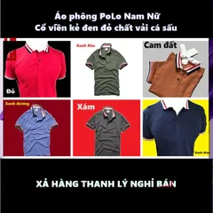 Áo Polo Nam Viền Cổ Kẻ Đen Đỏ - Vải Cá Sấu Cotton Cao Cấp Thoáng Mát, Dáng Body Thích Hợp Đi Chơi, Đi Học, Đi Làm
