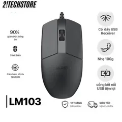 Chuột Gaming DAREU LM103 - Thiết Kế Ergonomic, Cảm Biến Quang Học 3200 DPI, Đèn LED RGB, Phù Hợp Tất Cả Thể Loại Game