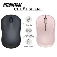 Chuột Không Dây Logitech M220 Silent - Chuột Văn Phòng Yên Tĩnh, Kết Nối 2.4GHz, Thiết Kế Nhỏ Gọn, Thời Gian Sử Dụng 18 Tháng