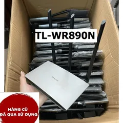Bộ phát Wifi TP-Link TL-890N cũ - 3 râu xuyên tường, tốc độ cao 450Mbps, băng tần 2.4GHz, kết nối ổn định, vỏ nhôm đẹp.