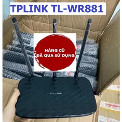 Bộ Phát Wifi TP-Link TL-WR881 3 Râu Xuyên Tường 450Mbps - Wifi Cũ, Tín Hiệu Mạnh, Thích Hợp Dùng Phụ