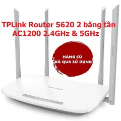 Router WiFi TP-Link 5620 AC1200 - Bộ phát sóng 2 băng tần 1200Mbps, 4 anten 5dBi, kèm hướng dẫn cài đặt tiếng Việt, nhanh mạnh ổn định