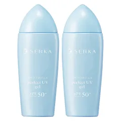 Combo 2 Gel Sữa Chống Nắng Senka Perfect UV Gel SPF50+ PA++++ 80g - Bảo Vệ Da Khô, Giữ Ẩm Mượt, Không Nhờn Rít, Dưỡng Da Hàng Ngày