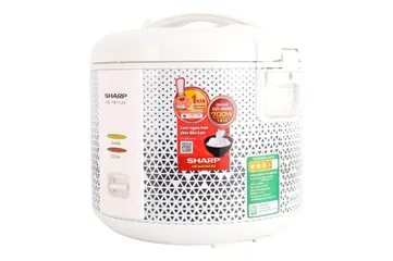 Nồi cơm điện Sharp KS-181TJV 1.8 lít - Thiết kế thời trang, nấu cơm nhanh, giữ ấm dễ dàng, phù hợp cho gia đình 4-6 người