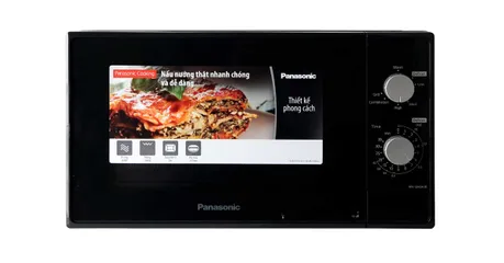 Lò Vi Sóng Nướng Panasonic NN-GM24JBYUE 20L - Lò Vi Sóng Đa Chức Năng Cho Gia Đình 3-4 Thành Viên, Nấu Tự Động Tiện Lợi