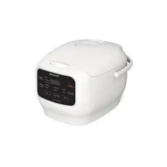 Nồi cơm điện tử Sharp KS-COM183MV-WH 1.8 lít - Công nghệ nấu 3D, Dung tích lớn cho gia đình 4-6 người, Giữ ấm 12 giờ, Thao tác dễ dàng