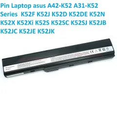 Pin Laptop Asus A42-K52 A31-K52 Series K52F K52J K52D K52DE K52N - Bảo Hành 5 Tháng, Chất Lượng Tốt, Nhập Khẩu Mới 100%
