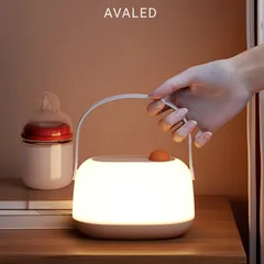 Đèn Ngủ Cho Bé Sơ Sinh Ánh Sáng Vàng Ấm, Bảo Vệ Mắt, Sạc Type C, Quai Xách Tiện Lợi MTR083