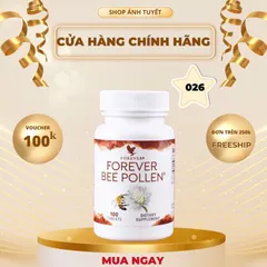 Viên Phấn Ong Forever Bee Pollen 026Flp - Giàu Enzyme, Tăng Cường Sức Khỏe, Bổ Sung Dinh Dưỡng Nguyên Chất, 100 Viên/Lọ