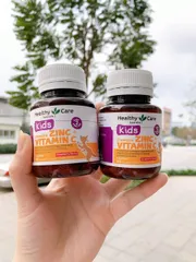 Viên nhai Kẽm Zinc & Vitamin C cho trẻ em Healthy Care - Tăng cường miễn dịch & phát triển chiều cao, bổ dưỡng tự nhiên, sản phẩm từ Úc