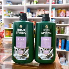 Sữa Tắm Gội Xả Irish Spring - Chiết Xuất Tự Nhiên, Làm Sạch Sâu, Dưỡng Ẩm Da và Tóc, Hương Thơm Quyến Rũ, Phù Hợp với Mọi Loại Da và Tóc
